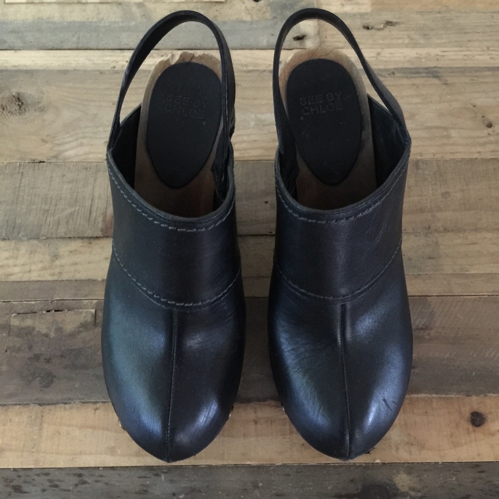 See by Chloe platform clogs